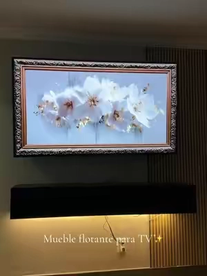 Mueble flotante para TV ✨ #stand #floatingtvstand #tvstand #floating 