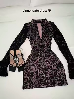 I sized down to an XS because it’s strechy, weigh 140lbs. If you’re tall I suggest you to get a small or it will be too short ✨🖤 #dredress #minidress #birthdydress #blackdress #dinnerdress 