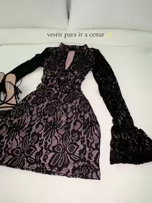 Talla XS,  peso 140 libras, normalmente su talla chica,este vestido se estira. Si eres alta te recomiendo una talla chica ✨ ##datedress#m#minidressb#blackdress