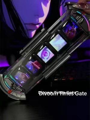 Your gaming set up…but make it YOU💅🏼👾 obsessed with how I can display my nail sets on the Divoom times gate while completely customizing the rest of the screens✨ @@Divoom##divoom##divoomtimesgate##GamingSetup##nailinspo##desksetup