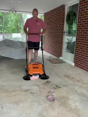 VEVOR Walk Behind Floor Sweeper Makes Cleanup Fast #VEVOR #FloorSweeper #CleaningTools #TikTokShopCreatorPicks #BackToSchool @VEVOR Store 