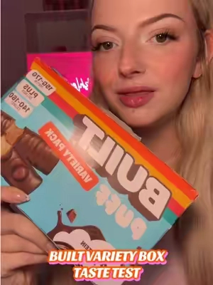 Built Puff taste test!✨ #builtbar #protein #tastetest 