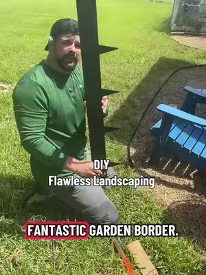 Clean up your yard . This border looks great . #landscapedesign #landscapedesign #gardening #gardenproject #DIY 