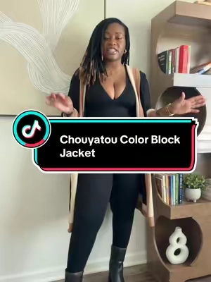 Okay THIS is how you do a cardigan 😮‍💨🤎 The color blocking, the length, the HOOD?! It took an all black outfit from basic to “where did you get that?” real quick. 🍂 #TikTokshopbacktoschool #tiktokshopcreatorpicks #cardigan #falloutfits #cozyvibes 