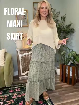 #maxiskirt #floralskirt #longskirt #teacheroutfits #tiktokshopcreatorpicks  