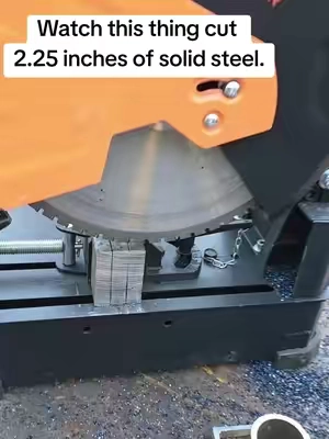 A cold cut saw is the ultimate metal cutting upgrade.  #welding #TikTokshopbacktoschool #bluecollar #fabrication #metalcutting 