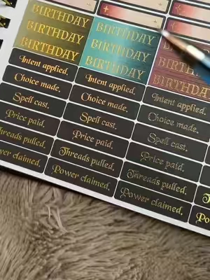 Love the stickers that come with this! #waitingforthenight #waitingforthenightplanner #weeklyplanner @ConQuest Journals, Inc. 