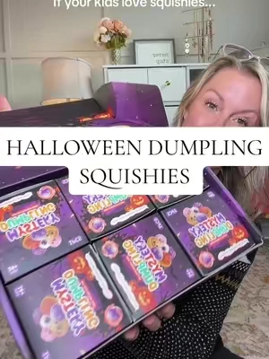 These mystery Halloween dumplings are the perfect gift for kids who love squishies!  These dumpling squishy toys are super high quality and your kids will have som much fun doing mystery reveals #mysterydumpling #halloweensquishies #dumplingsquishy #dumplingsquishytoy #squishytoys 