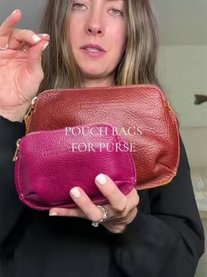 The perfect pouch for every purse #pouch #pouchbag #leatherbag #plgpartner #portlandleather @PORTLAND LEATHER GOODS 
