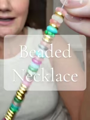Sooo pretty 🌈 #womensjewelry #beadednecklace #beadednecklaces  