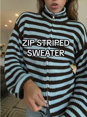 bury me in a cotton striped sweater #cottonsweater #fallsweater #chunkysweater #stripedsweater 
