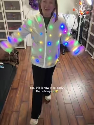 @DX EL MASK #lightupjacket #holidaylights #holidayfun #christmaslights #jackets 