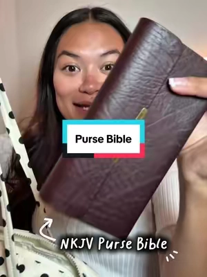 They call it a checkbook Bible, I call it my purse Bible 🤣 #pursebible #minibible #studytheword #studytheword #TiktokBackToSchool 