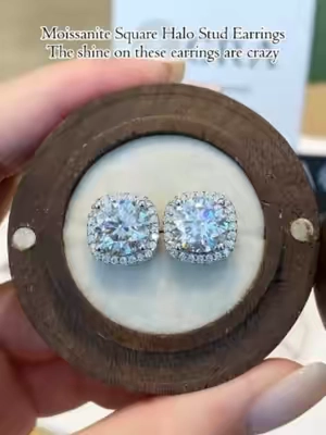 Moissanite Square Halo Stud Earrings💎The shine on these earrings are crazy✨#earrings #earring #earringslovers #moissaniteearrings #moissanite #TikTokShopSummerSale #delzzad #waterproofjewelry #jewelry #giftideas #2026 #viral #delzzadjewelry #nontarnishjewelry #beautiful #luxury #affordable #diamond #diamondtester #GRA #silver #silverjewelry #s925 #s925silver #TikTokshopbacktoschool #BackToSchool2026 #DormTour #CollegeEssentials