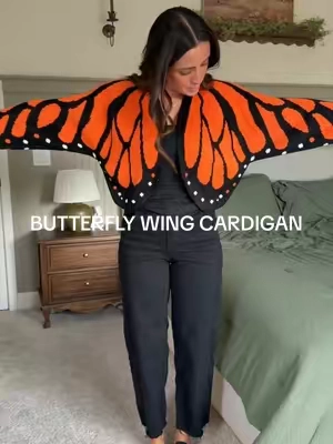 Replying to @TM the whimsy we want and NEED 🦋🍂✨ wearing a small!  #womenscardigan #fallcardigan #fallstyle #butterflycardigan #falloutfitinspo 