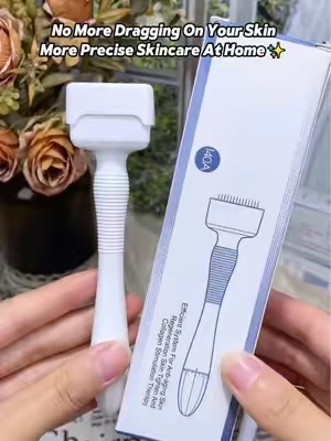 A Simple Step For Smoother Looking Skin✨#MicroneedleStamp#SkincareTool#Microneedling#AtHomeSkincare#tiktok 
