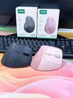 My wrist is already thanking me 😭🖱️✨ The switch to the UGREEN Vertical Ergonomic Mouse was honestly overdue. If you work from home, game, edit, or spend hours on a computer… you NEED to try this ergonomic mouse. It comes in other colors💜🩷🤍 #desksetup #ergonomicmouse #TikTokshopbacktoschool  #officedesksetup #ugreen 
