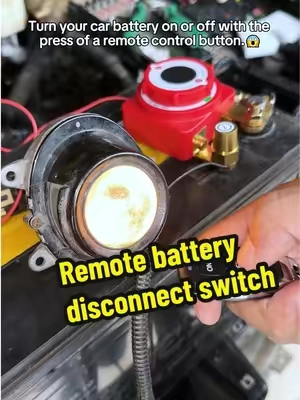 A solution to stop your battery from draining. #remotebatterydisconnect #disconnect #batteryswitch #carbatteryswitch #carbattery
