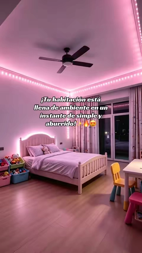 Tira de luz Wi-Fi con control de voz✨🔥🤩#lucesled #luces #ledlightstrip #alexa #tiktokmademebuyit 