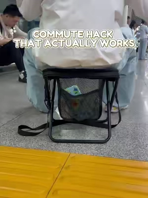 Walking all day then waiting for the subway? Pull out this portable seat and take a quick rest anytime #WeeklyDeals #TikTokshopbacktoschool #GiftGuide #walkingchair #portablechair XJY INS‑2