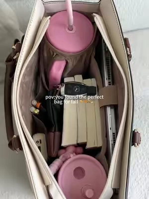 🤩✨Detachable bow and free clutch included. One purchase, three accessories. 🎀#TikTokshopbacktoschool #backtoschool #workbag #totebag #everydaybag 