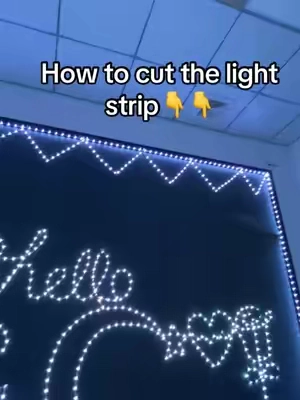How to cut the light strip🫨🫨🫨#tiktokshopsummersale #homemakeover #cheap #light #led 