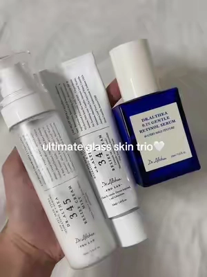 345 cream, mist, and retinol serum🤍 #dralthea345cream #dralthea  #clearskin #acne #koreanskincare