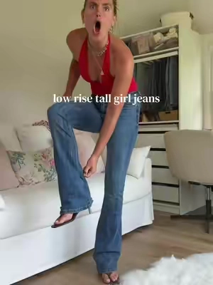 Low rise tall girl 37” inseam jeans @Fashion Nova  6ft size 7 for reference  #lowrisejeans #bootcutjeans #tallgirlapproved #TikTokshopbacktoschool #BackToSchool 