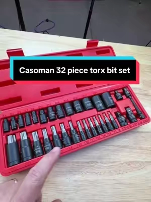 This is the kind of Torx set that fills in the gaps most basic socket sets leave behind. CASOMAN’s 32-piece Torx socket set gives you both 14 star bit sockets from T8 through T70 and 13 female E-Torx sockets from E4 through E24, plus adapters and extensions to give you more options when space gets tight. Whether you’re working on automotive repairs, equipment, motorcycles, small engines or projects around the garage, having both internal Torx and external E-Torx sizes together in one organized case can save a whole lot of digging through the toolbox. A solid addition for the DIY mechanic or anyone tired of getting halfway into a repair and realizing they don’t have the oddball Torx size they need. #TorxSocketSet #ETorxSockets #MechanicTools #AutomotiveTools #tooltok 