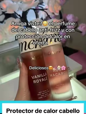 Ricura😍😍😍💅🏼💅🏼💅🏼💅🏼💅🏼💅🏼💅🏼 En descuento hoy‼️‼️ #t#tiktokshopcreatorpickshairtok #heatprotectant #hairperfume #cremerie 