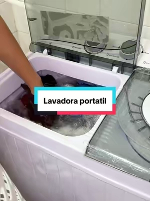 Lavadora portátil #parati #lavadora #lavadoraportatil #tiktokshopcreatorpicks #washing 