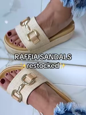 Raffia platform sandals 😮‍💨 #raffiasandals #platformshoes #opentoesandals #raffiashoes #newshoes @Coutgo Fashion @Coutgo 