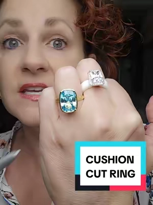 #ring #sterlingforever #statementring #cushioncut #cubiczirconia 