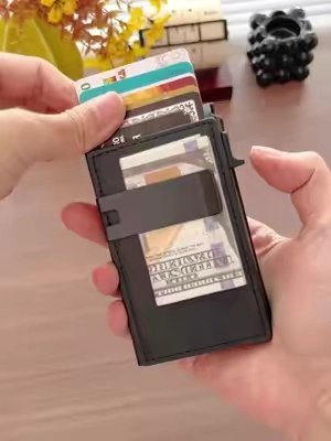 Slim, secure, and RFID-blocking with quick pop-up card access and a sleek money clip. #MensWallet #SlimWallet#TikTokShopDealsforYouDays#DealsforYouDays#wallet