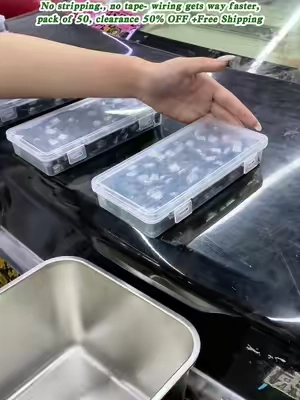 No stripping, no tape — wiring gets way faster, pack of 50, Free Shipping!!!! #WireConnector #ElectricalTools #DIYFix #summervibes☀️ #FreeShipping
