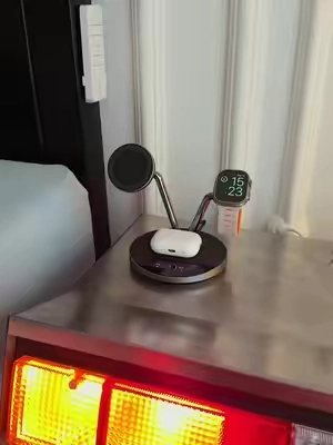 Three devices, active cooling, and one much cleaner nightstand setup. The 45W smart charger makes the bundle even better. #AnkerPrime #Anker #WirelessCharger #ChargingStation #AppleSetup 