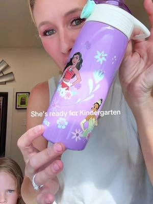 And just like that she is ready to start kindergarten! How cute is this Zak designs water bottle!  #zakdesigns #waterbottle #leakprooftumbler #backtoschoolshopping #TikTokshopbacktoschool 