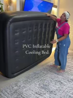 PVC Inflatable Cooling Bed - Large Inflatable Base Mattress with Built-in Pump, Double Height, Adjustable, Non-Slip Bottom, Portable for Home & Camping, Inflatable Base Mattresses Quick Inflate for Summer Sleep  @Sweetcrispy S  #tiktokshopcreatorpicks #TikTokshopbacktoschool #airbed #airmattressbed #inflateable 