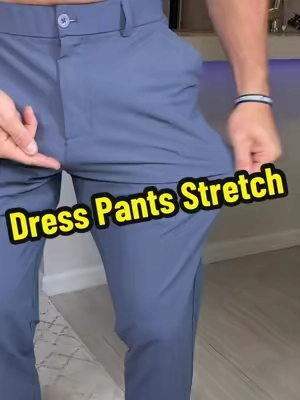 Mens Stretch Casual Work Pants! #pants #menspants #mensfashion #mensclothing #tiktokshopcreatorpicks 