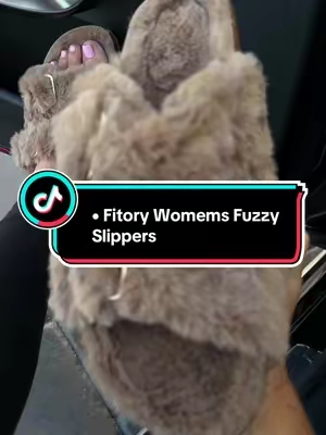 Fitory Womems Fuzzy Slippers, cozy slippers for women #slippers #fuzzyslippers #BackToSchool #TikTokshopbacktoschool #cozyshoes 