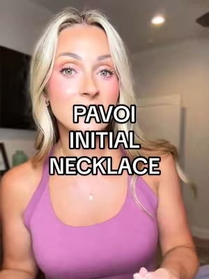 @PAVOI a dainty, everyday necklace that goes with everything! So pretty worn alone or layered with other necklaces. #daintynecklace #initialnecklace #necklace #jewelry #BackToSchool   