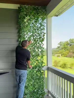 Maintenance free privacy fence! #creativemakeup #decorative #decor #gardening  