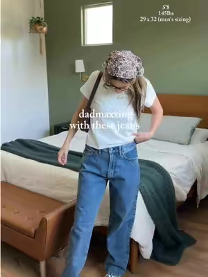 dupes to ms biebz #gapjeans #baggyjeans #fallfashion 