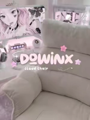i love this chair's material it's so comfortable to sit on 🤍 @dowinx.furnitures @dowinxchair 🤍 #tiktokshopcreatorpicks #summervibes #summerwins #tiktokshopsummersale #weeklydeals #summerfinds #summersale #TikTokshopbacktoschool #creatorsearchinsights #dowinx #chair #officechair #gamingchair#backtoschool #tiktokhomedecorcontest