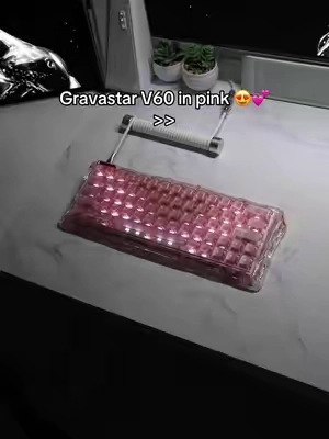 A bit expensive but so worth it 😫 #keyboard #pink #halleffect #v60 #pink 