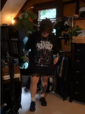 One of many ways I style band tees #softalternativefashion #softaltfashion 