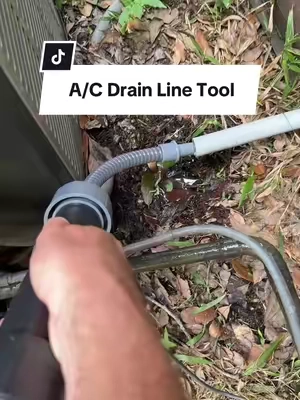 A/C Drain Line Tool #airconditioner #homeupgrades #airconditionerrepair #homemaintenance #savemoney 