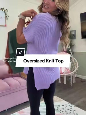 The viral oversized knit top from @SHEWIN is worth the hype and one you’ll want in every color! Work approved, leggings approved, and so cute! 