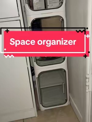 I love how tall and narrow it is for those awkward little spaces. #SmallSpaceStorage #HomeOrganization #TikTokShopFinds 