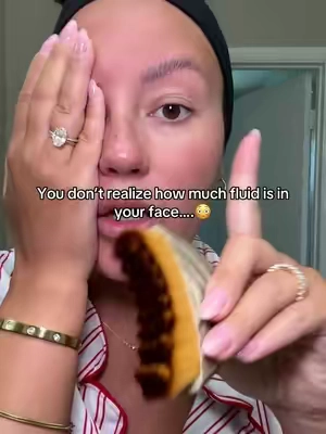 Give this a try for yourself!!! #lymphaticdrainage #puffyface #facial #guasha #skincare 